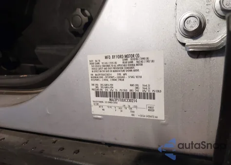2018 Ford Ecosport Se from USA, damaged, VIN MAJ3P1TE0JC230214
